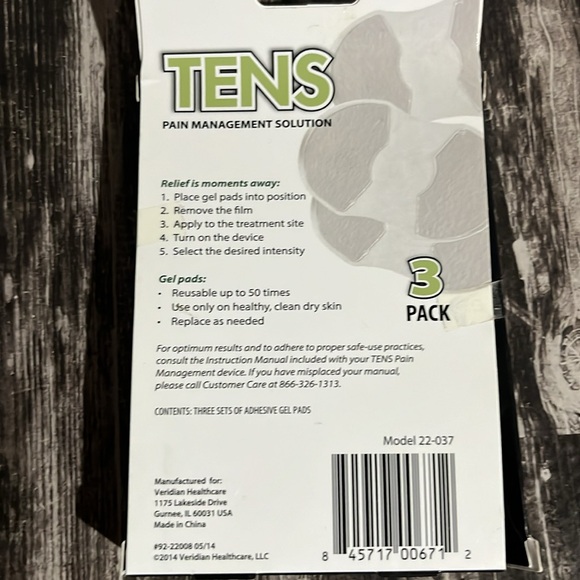 Veridian Healthcare Tens Unit Replacement Pads - Picture 3 of 5